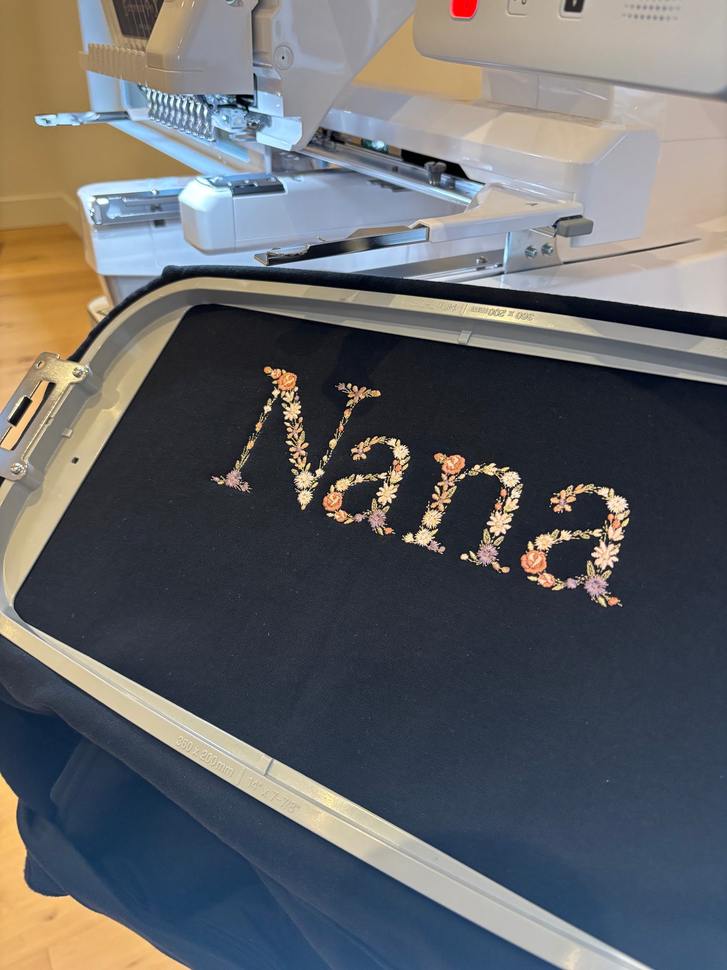 Floral "Nana" Embroidered Sweatshirt