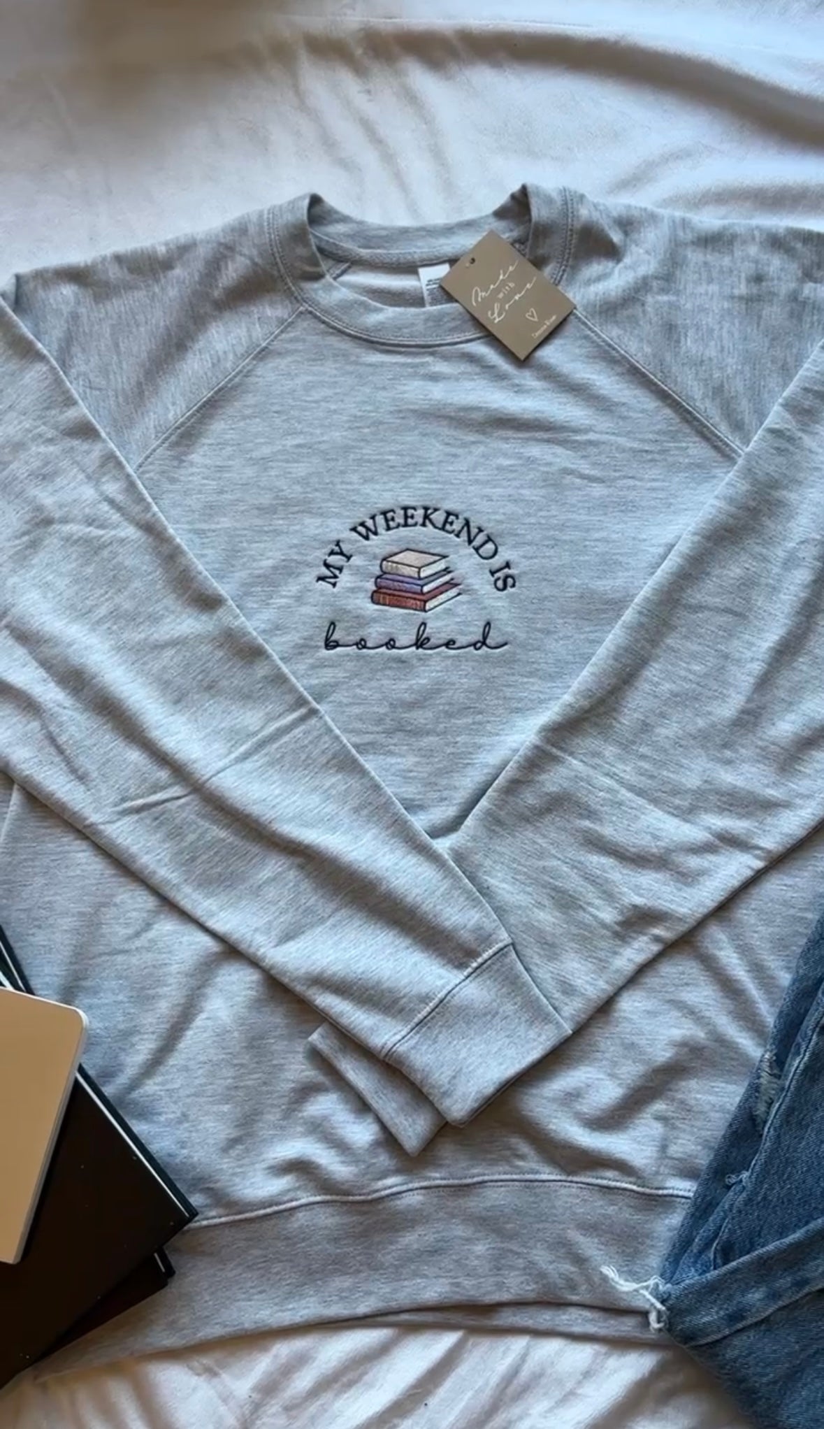 "My Weekend is Booked" Crewneck