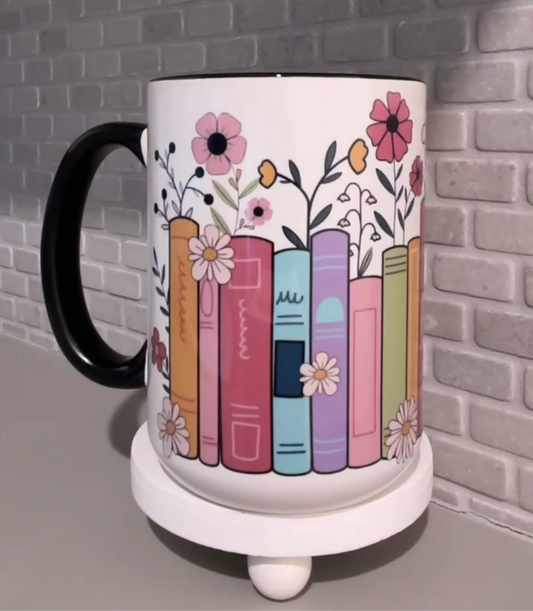 Floral Book Mug
