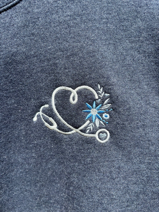 Floral Stethoscope T-Shirt