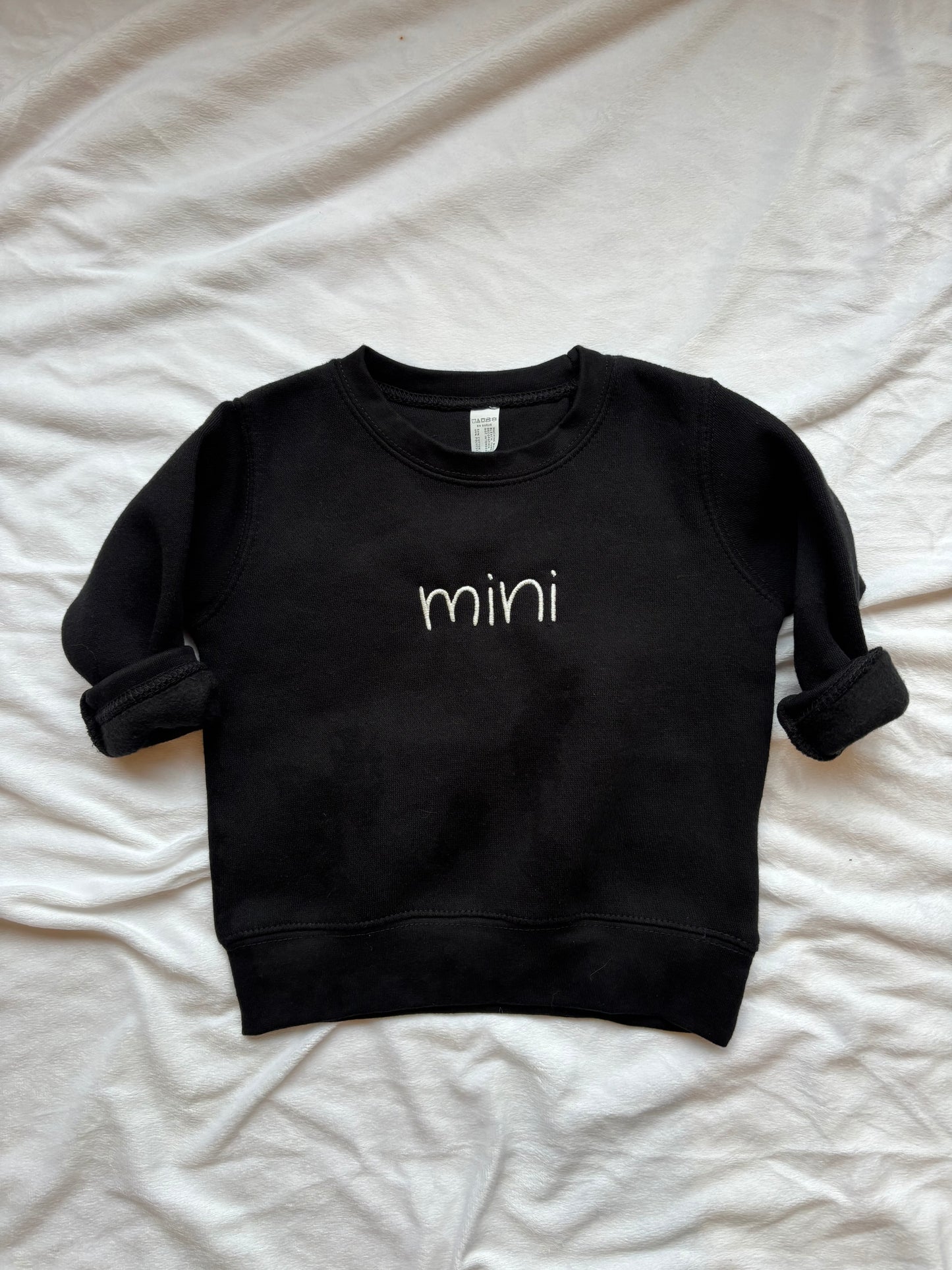 "Mini" Embroidered Toddler Sweatshirt