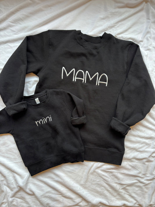 "Mama" Embroidered Sweatshirt